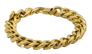 Gold Curb Chain Bracelet