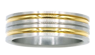 Gold and Silver band ring second img