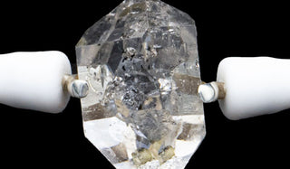 Herkimer Diamond Rubber Bracelet