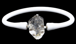 Herkimer Diamond Rubber Bracelet