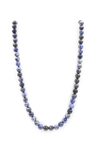<img src="IMG_9954.JPG" alt="Sodalite Natural Stone Necklace 10mm 30'' Gloss Finish">