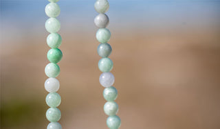 Burmese Jade Natural Stone Necklace floating