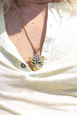 Crystal Jaguar Necklace