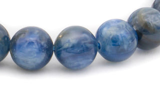 Kyanite 10mm bracelet close up