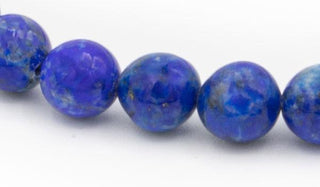 Lapis natural stone bracelet close up