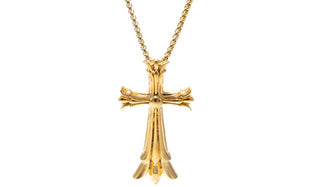Gold Targaryen Cross Necklace