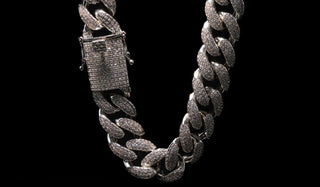 Luxury Silver Crystal Cuban Link Necklace