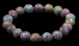 Luxury Faceted Ruby & Sapphire Natural Gemstone Bracelet