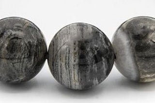 Luxury Silver Leaf Jasper Natural Gemstone Bracelet