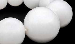 Luxury white jade Gemstone bracelet close up