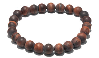 Red Tigers Eye Matte Natural Gemstone Bracelet
