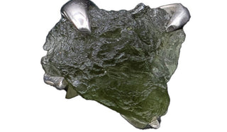 Sterling Silver Moldavite Stud Earrings