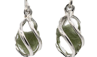 Moldavite Earrings