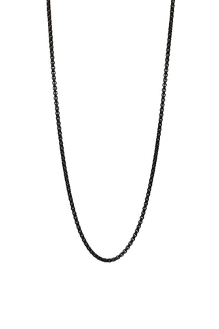Black Stainless Steel Book Chain full length