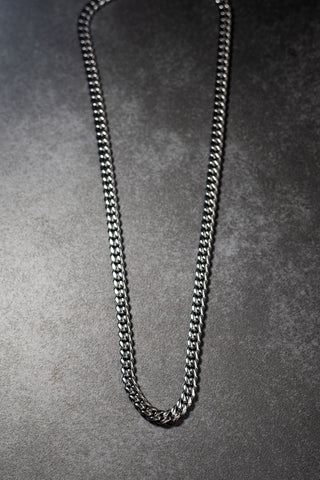 Silver Stainless Steel Cuban Chain