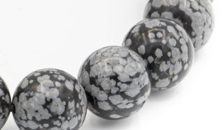 Obsidian snowflake 10mm NSB close up