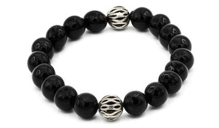 Onyx Gemstone Abacus Gemstone Bracelet.