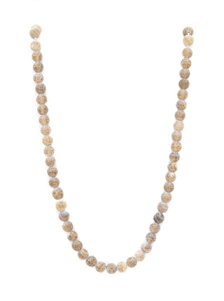 Grey dragon vein agate natural stone necklace feature full length img