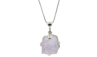 Pink Kyanite Crystal Pendant.