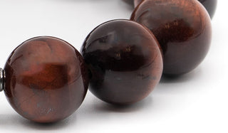 Alt= Red tigers eye 14mm beads.