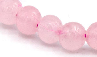 rose quartz 8mm close up