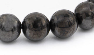 Shungite natural stone bracelet close up