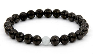 Shungite and Jade natural stone bracelet