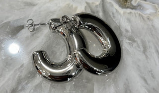 Chunky Half Moon Earrings