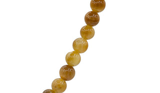 Sterling Silver Golden Tigers Eye Natural Gemstone Necklace close up