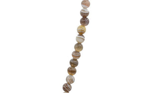 Sterling Silver Botswana Natural Gemstone Necklace close up