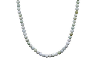 Sterling Silver Mini Burmese Jade Natural Gemstone Necklace