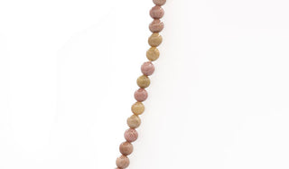 Sterling Silver 90's Style Mini Adjustable Rhodonite Natural Gemstone Necklace