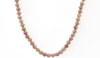 Sterling Silver Mini Rhodonite Natural Gemstone Necklace