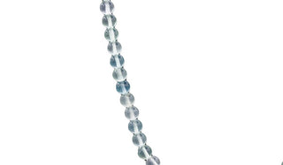 Sterling Silver Mini Fluorite Natural Gemstone Necklace close up