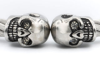 Silver Skull Heads.