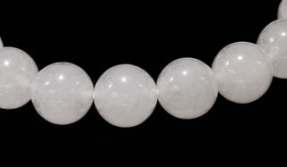 White Jade Natural Gemstone Bracelet close up