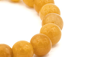 12mm Yellow Jade Gemstone Stones.