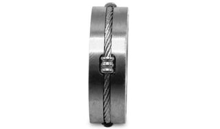 silver single cable wire ring second img