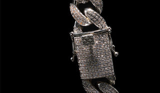 Luxury Silver Crystal Cuban Link Necklace