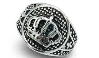 silver decorated cross ring feature img