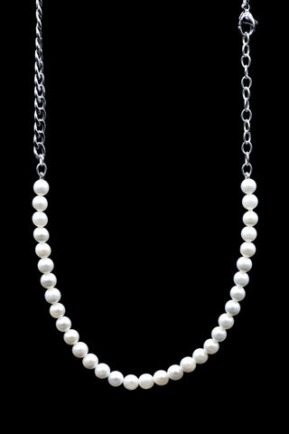 Pearl choker half ,chain