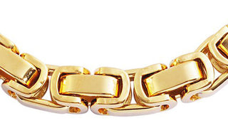 Gold Bike Chain Bracelet feature img close up