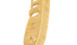 Gold Leaf Pendant Necklace feature img close up