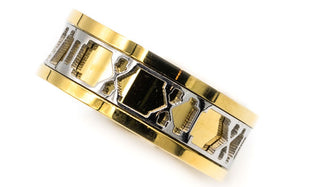 gold Roman numeral ring