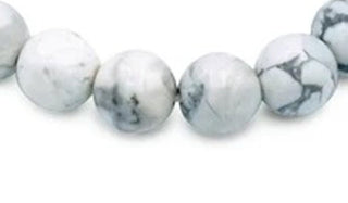 Howlite 10mm natural stone bracelet close up img