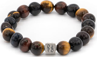 Multicolor tigers eye gemstone centerpiece bracelet.