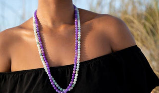 Lavender Jade Necklace lifestyle img
