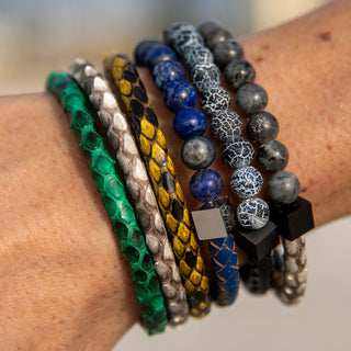 Authentic Dragon Vein Agate "Lightning" Bracelet