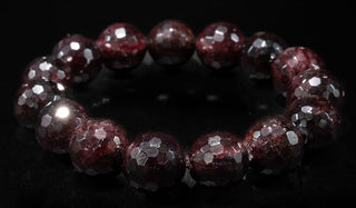 Luxury Faceted Garnet Natural Gemstone Bracelet