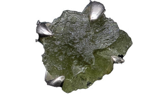 Sterling Silver Moldavite Stud Earrings